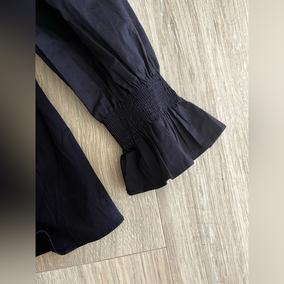 Tuckernuck Pomander Place Women’s Navy Easton Blouse Long Sleeves - Small - Picture 5 of 9